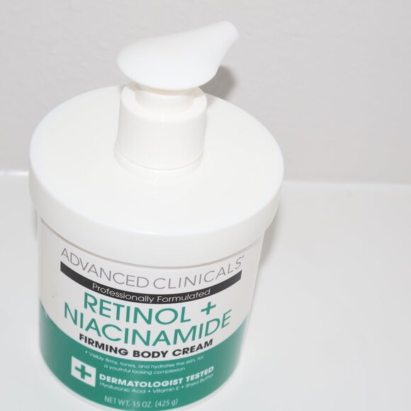 Advanced Clinicals Retinol + Niacinamide Firming Body Cream – 15 oz – New - Picture 5 of 5
